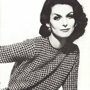 Checked Dress • 1960s Knitting Knit Sweaterdress Sweater Top Skirt Pattern • Vintage Vogue Knit •  1961 Woman&#39;s Digital PDF