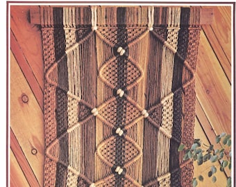 Diamond Lil • Macrame 1970s Wall Hanging Art Curtain • Vintage Macramé • Boho Hippie • Instant Download