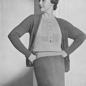 Minerva Style Book 1930s Paris Knitting Pattern PDF Women's Day Wedding ...