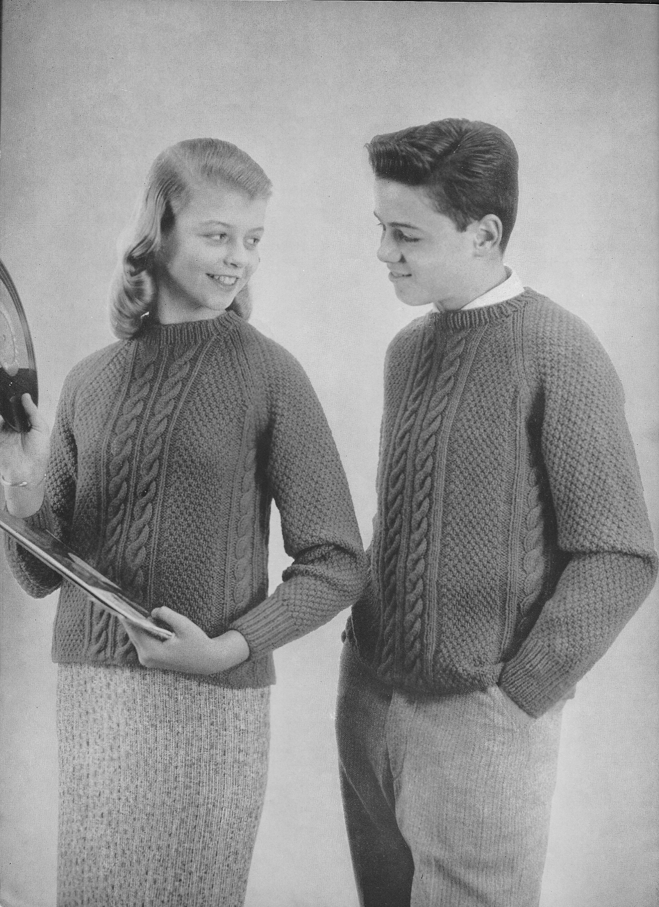 Record Club Sweaters 1950s Knitting 