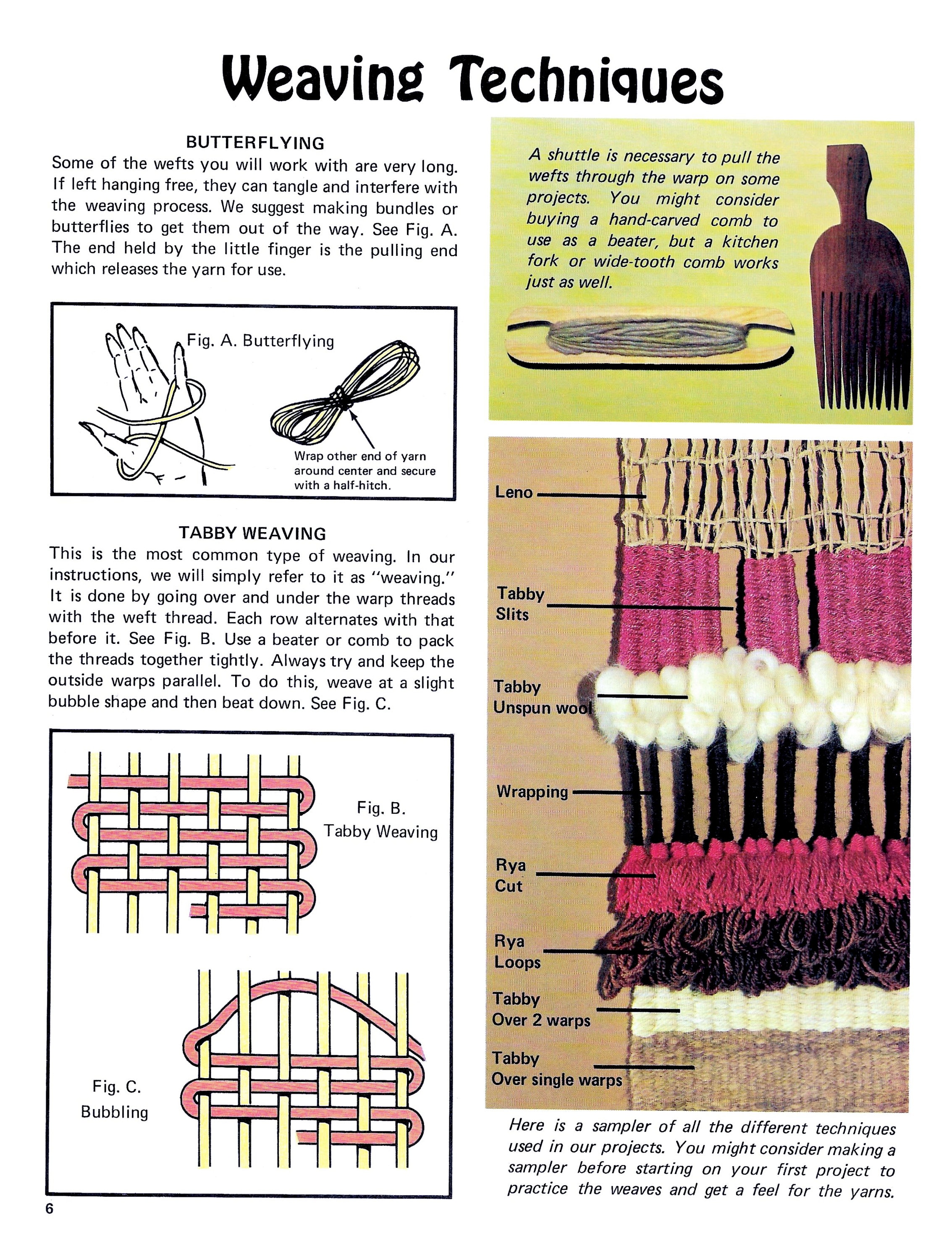 Weaving & Tapestry Craft Supplies & Tools Vintage Weaving Patterns