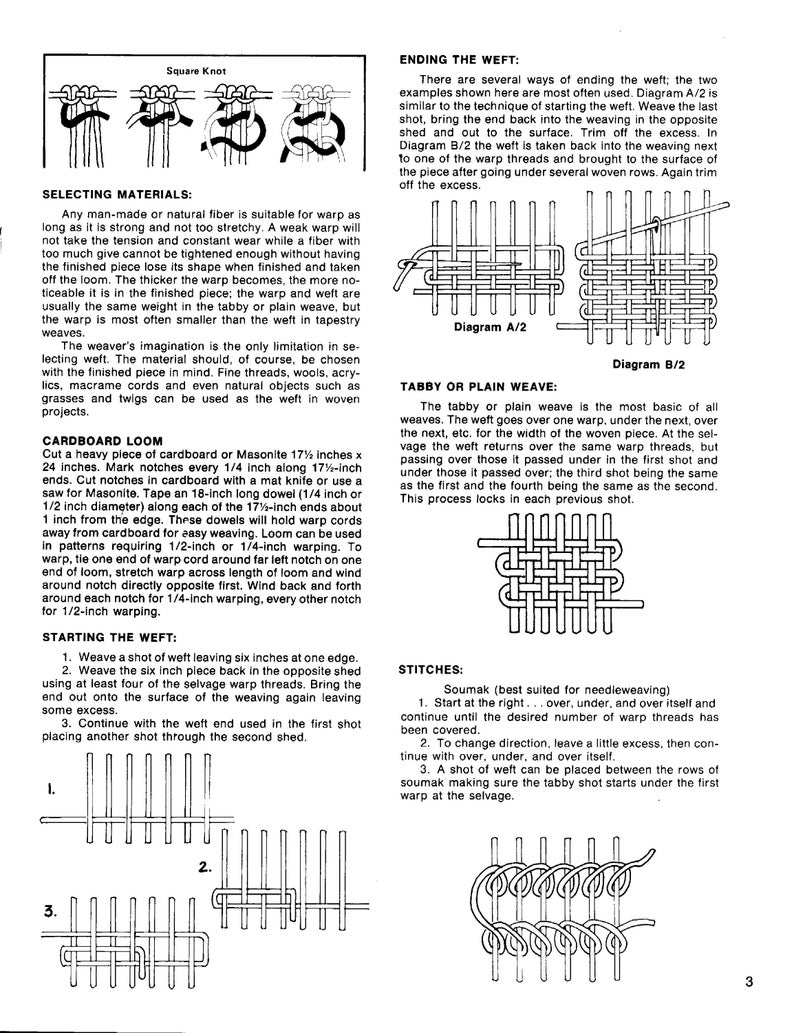 Weaving Today 1970s off Loom Weaver Book Weave Boho Etsy