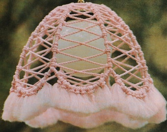 Vintage Makramee Lampe Muster PDF • 1970s Easy Beginner Macrame Elegance Hängelampe Aufhänger Musterbuch • DIY Anleitung How To 70s ebook