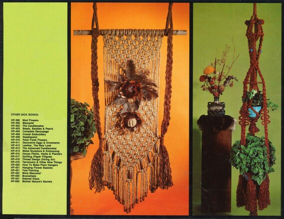 New Macrame • 1970s Plant Pot Globe Hanger • Wall Art Lamp Patterns Pattern Book • 70s Vintage Macramé PDF - UK