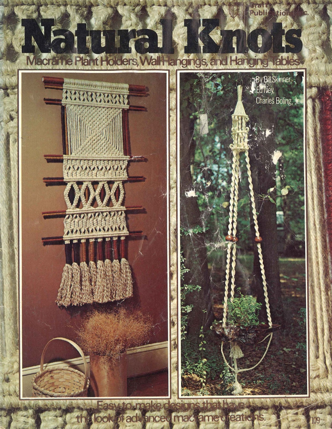 Macrame Book Pattern Wired for Macrame 10 Projects Basket Plant Hanger Wine  Rack Wallhanging Lantern 
