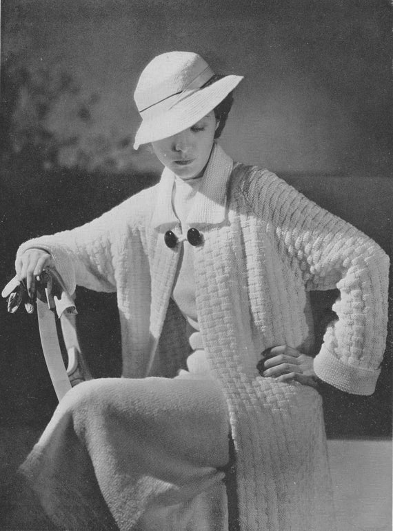 St. Moritz • 1930s Paris Knitting Minerva • 30s Women