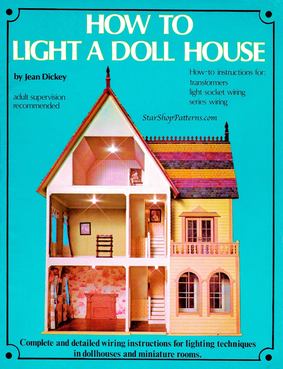 Vintage Miniature Dollhouse Lighting Pattern Book PDF Ebook Toy Doll