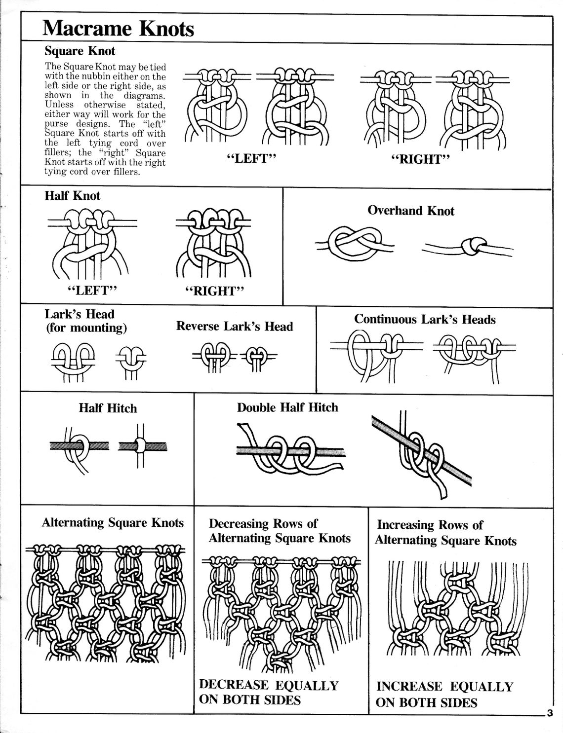 Macrame Purse • 1970s Macrame Patterns Bags Design Handbag Clutch ...