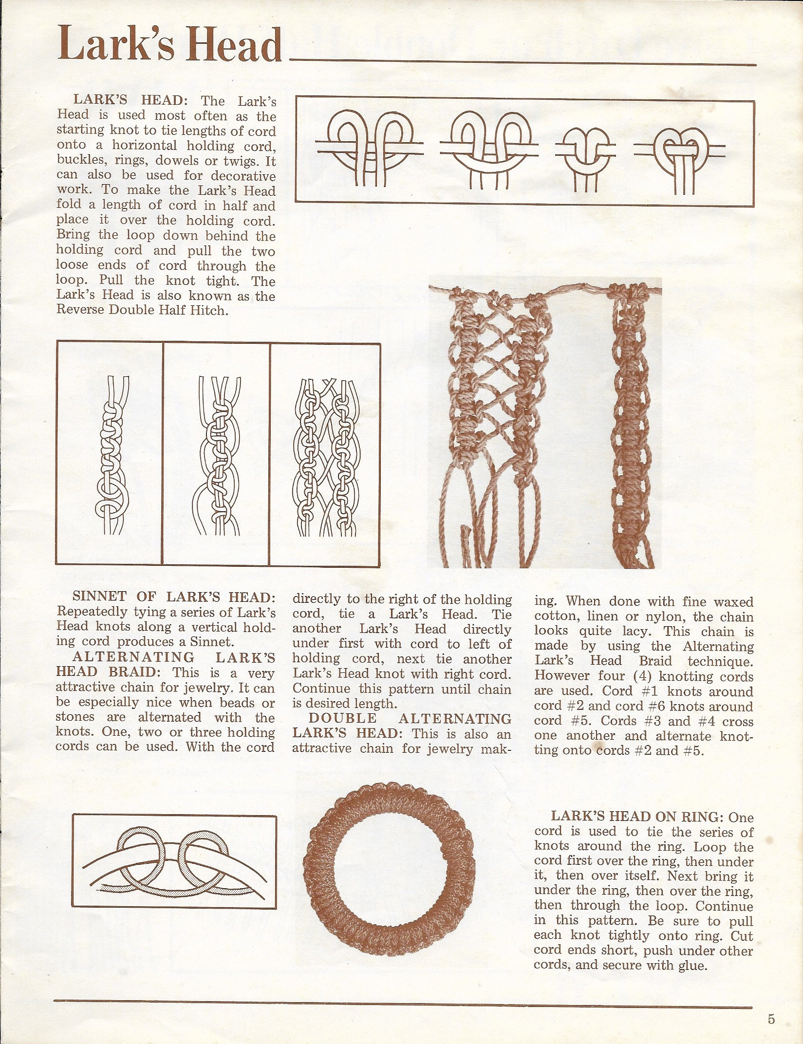 Macramé Pattern Book: Includes Over 70 Knots and Small Repeat