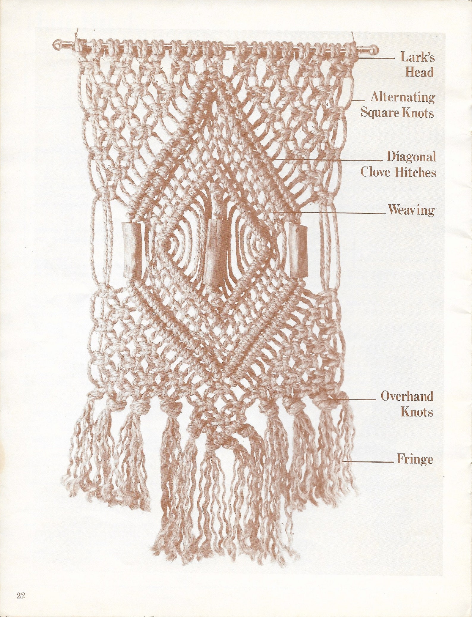 Vintage Macrame Book PDF • Plant Hanger, Wall Art, Draping - Etsy