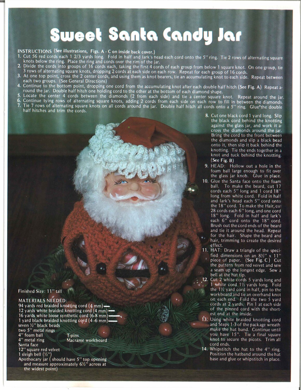 Vintage Plaid's Macrame a Merry Christmas Craft book with
