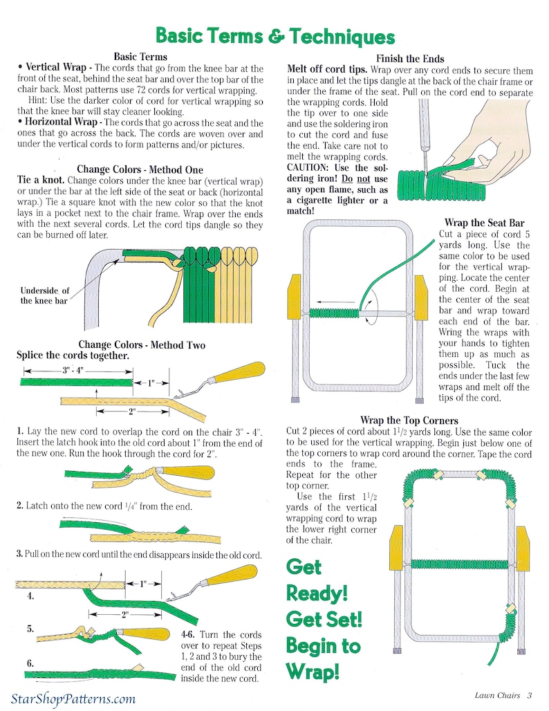 Plaid Macrame Book - the Second Furniture Fanfare Projects for Lawn Furniture Chair Bottoms Footstools Liz Miller Original - Not a PDF