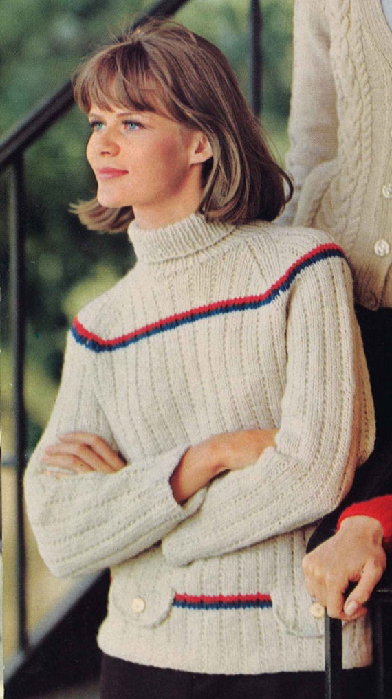 Cozy Town • 1960s Cardigan Pullover Sweater Patterns • 60s Cozy Town • 1960s Cardigan Pullover Sweater Patterns • 60s