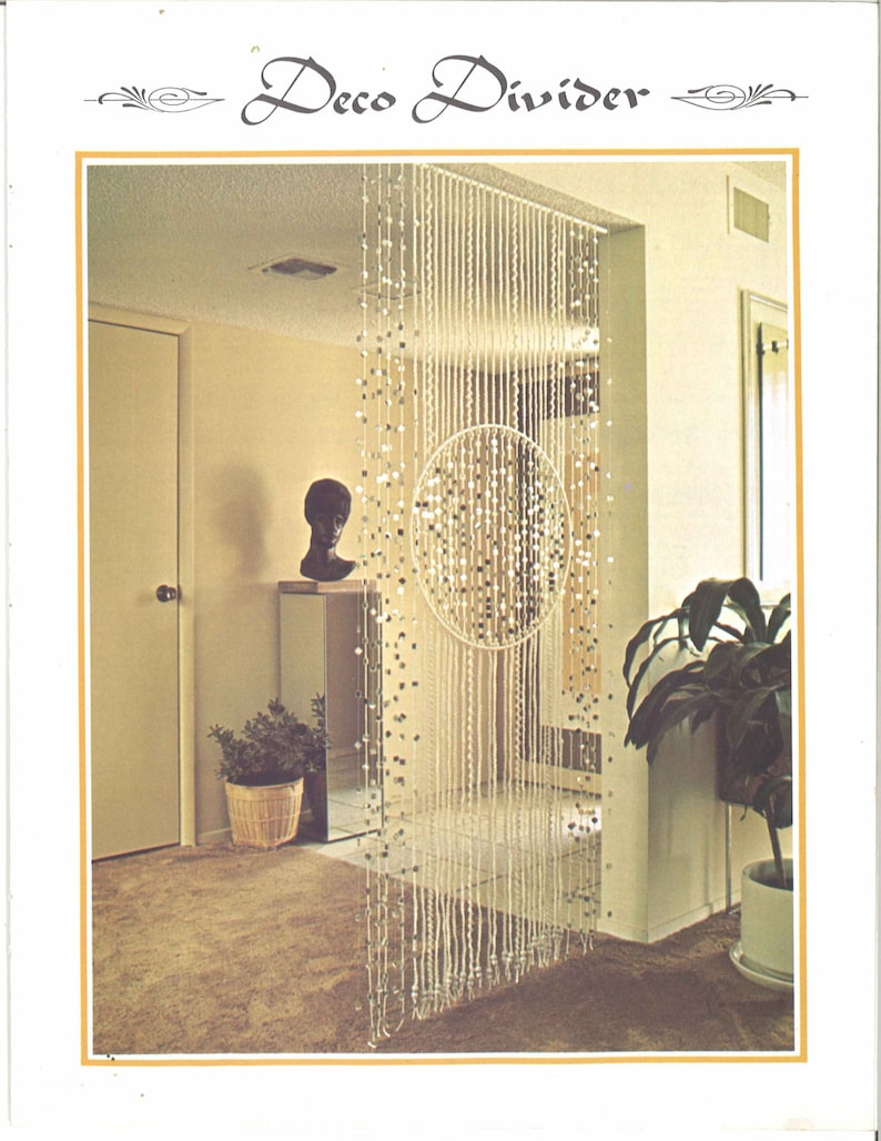Haus Wohnen Deco Divider U2022 Macrame 1970s Beaded Wall