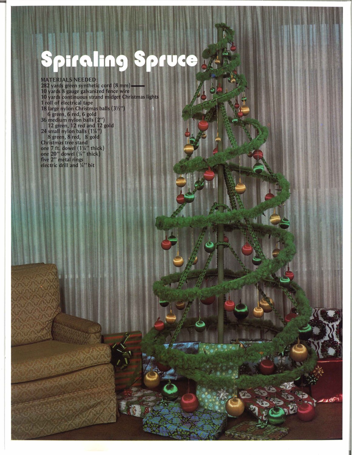 Have yourself a Knotty Little Christmas Macrame pattern book / vintage