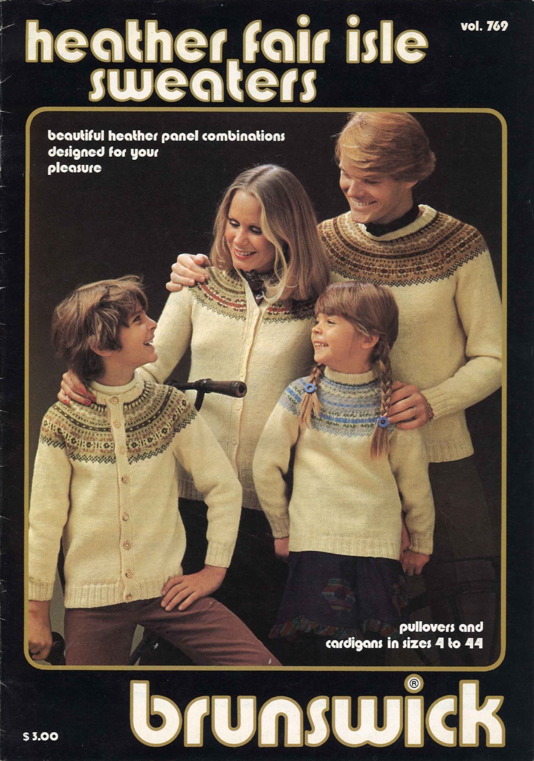 70s【VINTAGE】EUROPE IMPORT KNIT レトロ 古着女子 古着 70s Ireland製 Inishower ネップ ノルディック 柄 ローゲージ