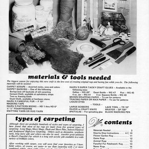 Libro para hacer alfombras vintage en PDF • Libro para principiantes de alfombras vintage de los años 70 • Libros de patrones de manualidades en PDF Alfombra de los años 70 • Descarga digital de libros electrónicos en PDF imagen 5