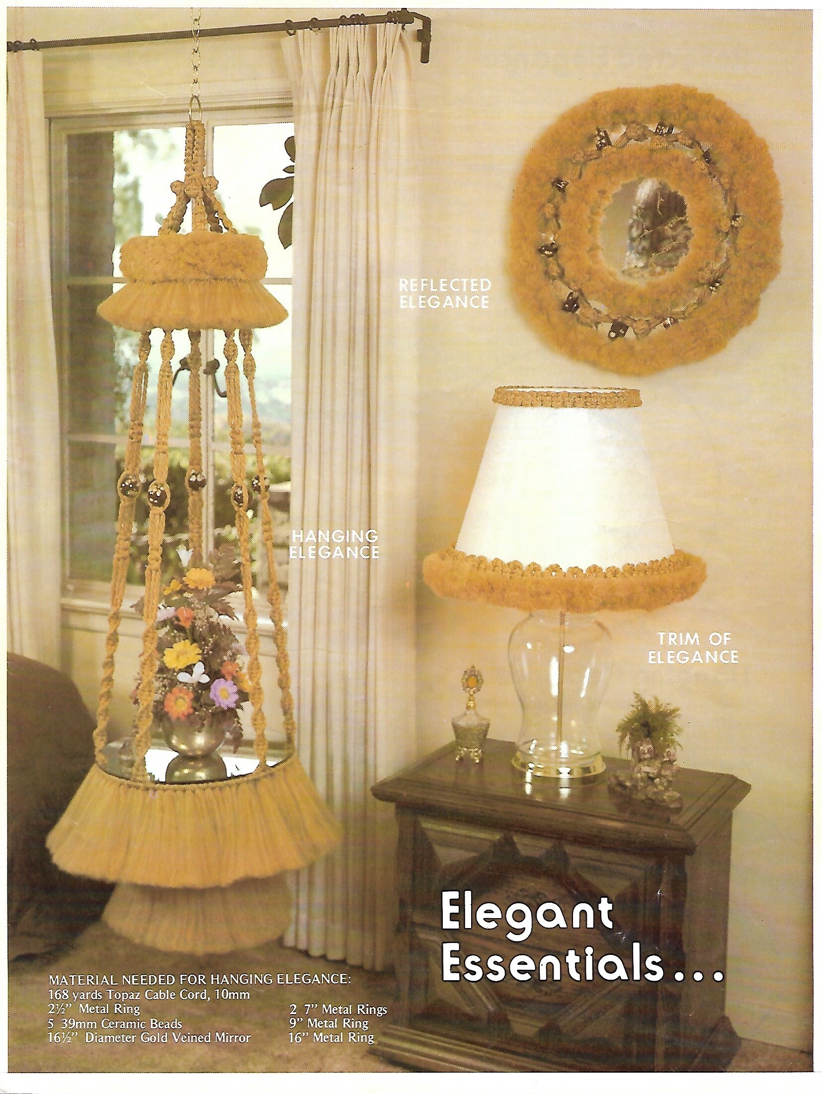 Macramé for Everyday Living Book • 1970s Macrame Patterns