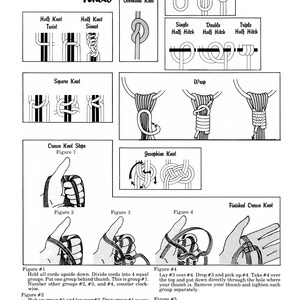 Vintage Makramé Mönster PDF • Växthängare, Uggla, Hängbord bild 9