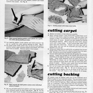 Libro para hacer alfombras vintage en PDF • Libro para principiantes de alfombras vintage de los años 70 • Libros de patrones de manualidades en PDF Alfombra de los años 70 • Descarga digital de libros electrónicos en PDF imagen 6