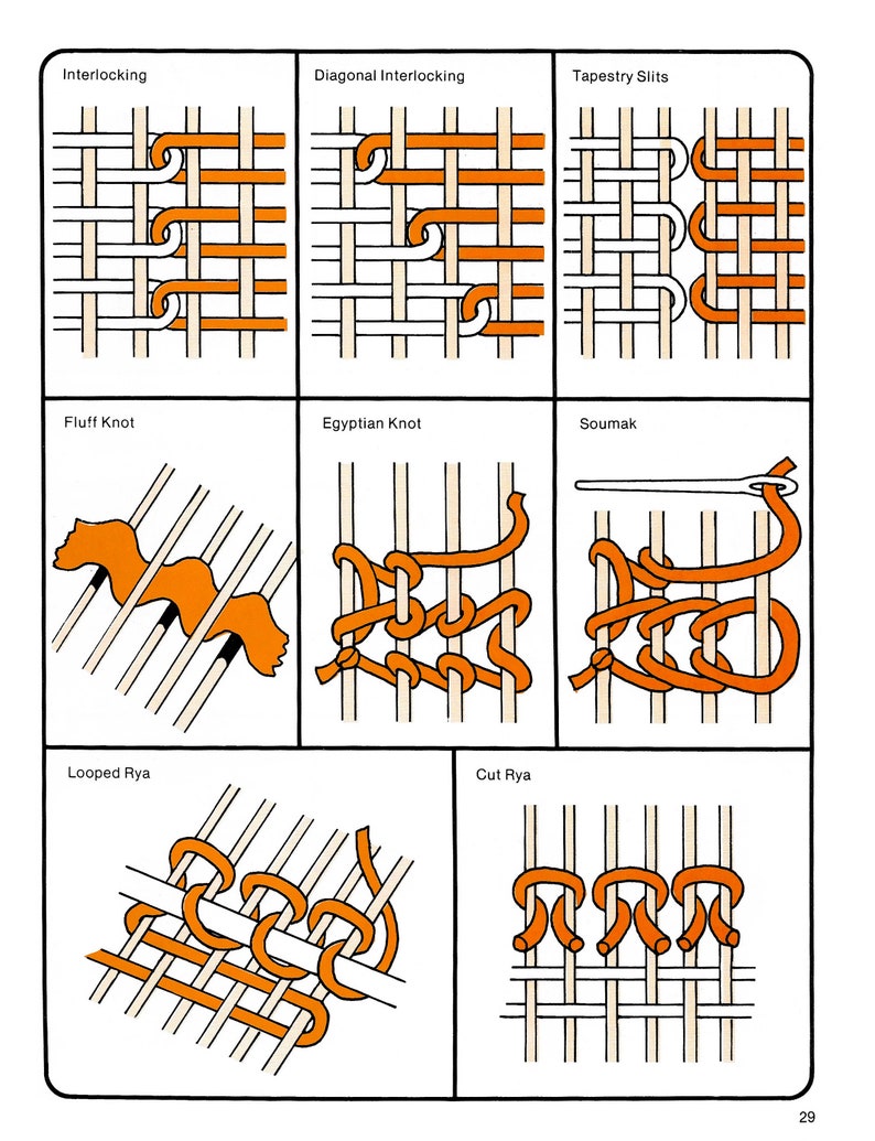 Vintage Weaving Pattern Book PDF Ebook weaving '77 Etsy