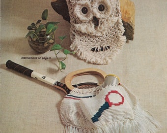 Lot De 7 Livres De Motifs Macramé DIY – Hibou, Cintre Pour Plantes Et Créations Déco
