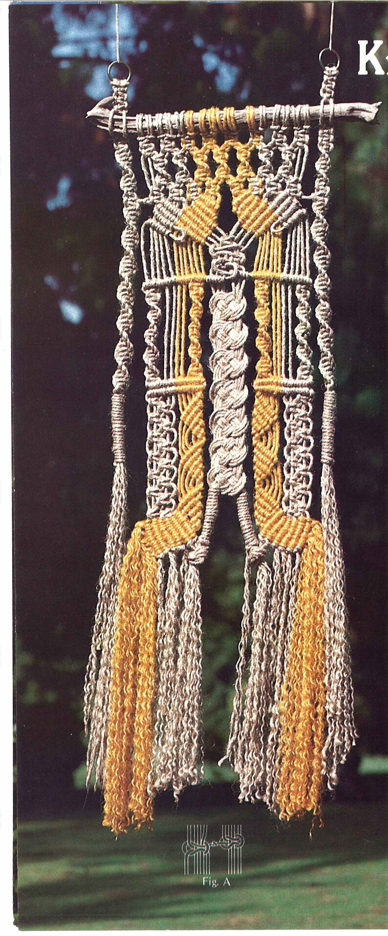 Macramé Wall Hangings 1970s Macrame Pattern Art Book 70s Etsy
