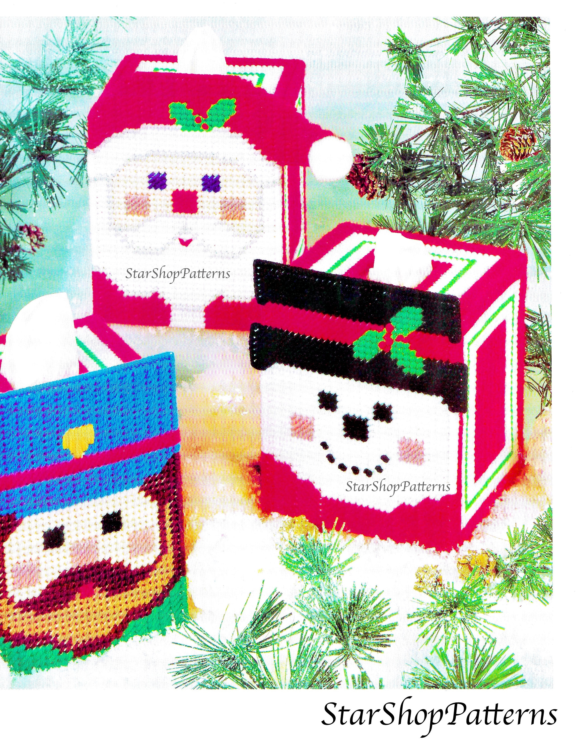 vintage plastic canvas pattern book pdf • christmas plastic canvas