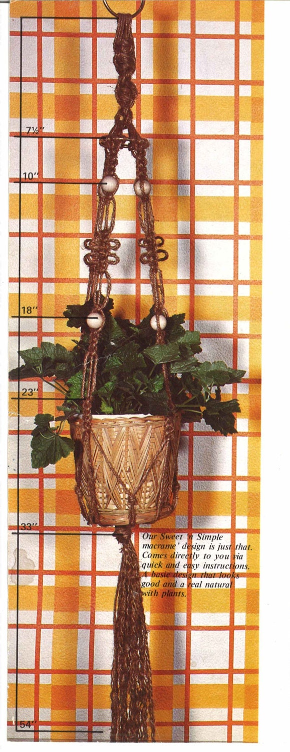 Fred the Owl • 1970s Macramé Owls Hangers • Art Hanging Hangings Pattern Book • 70s Vintage Plant Hanger • Retro Book PDF