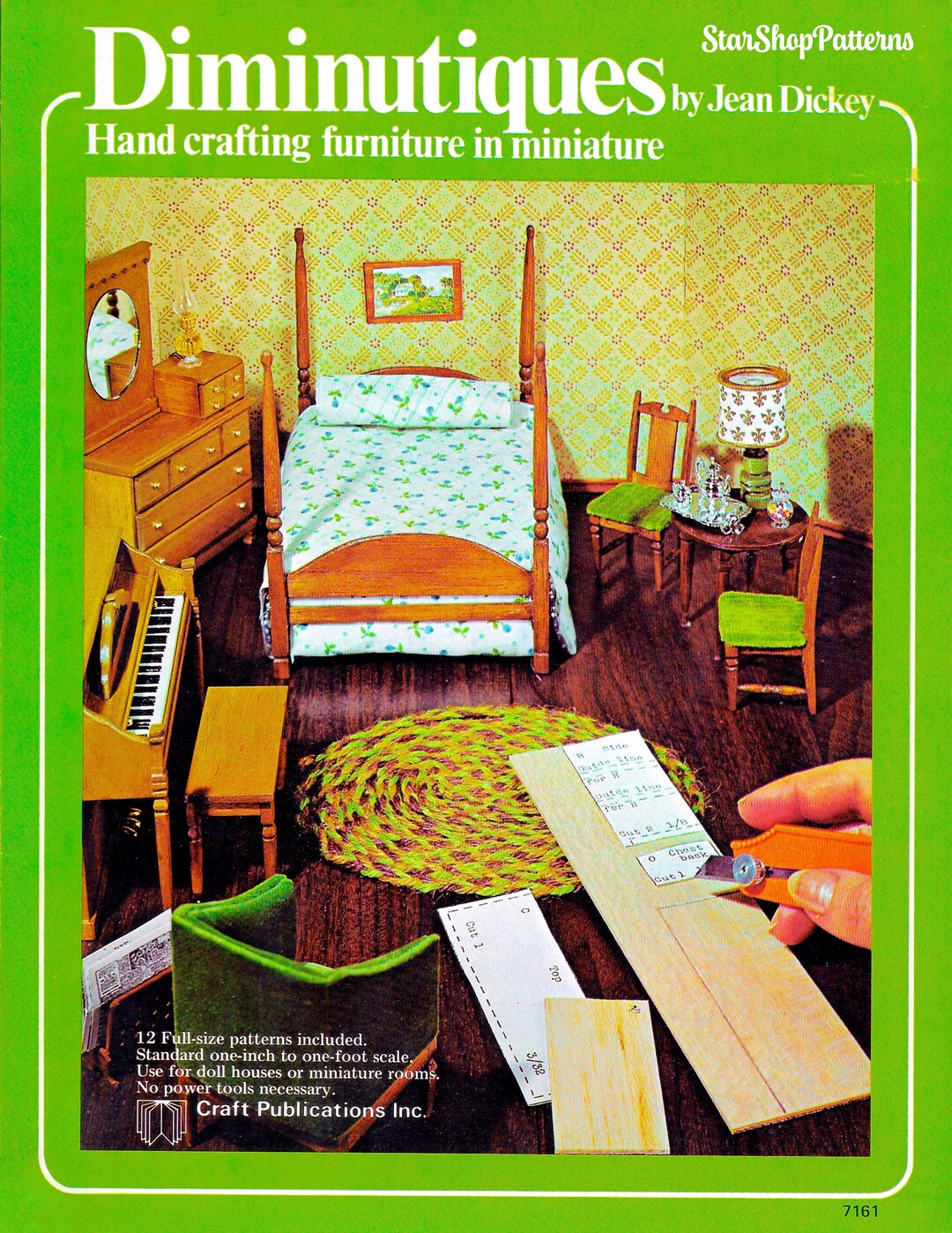 Vintage Miniature Dollhouse Furniture Pattern Book PDF Ebook • Toy Doll ...