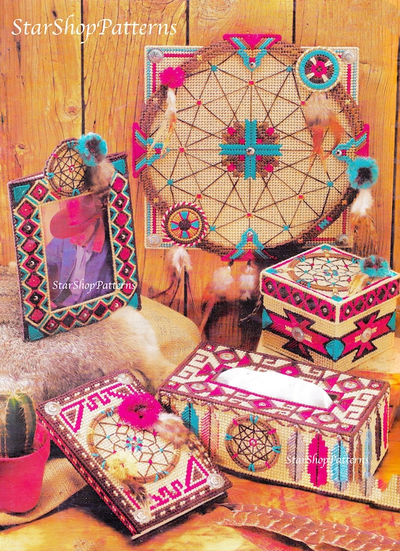 Vintage Plastic Canvas Pattern Book PDF Dreamcatcher Southwest