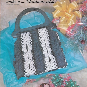 Starlight Macrame Purse • 1970s Bags Design Handbag Designs Bag Patterns • Instruction Pattern Book 70s Vintage • Instant Download PDF