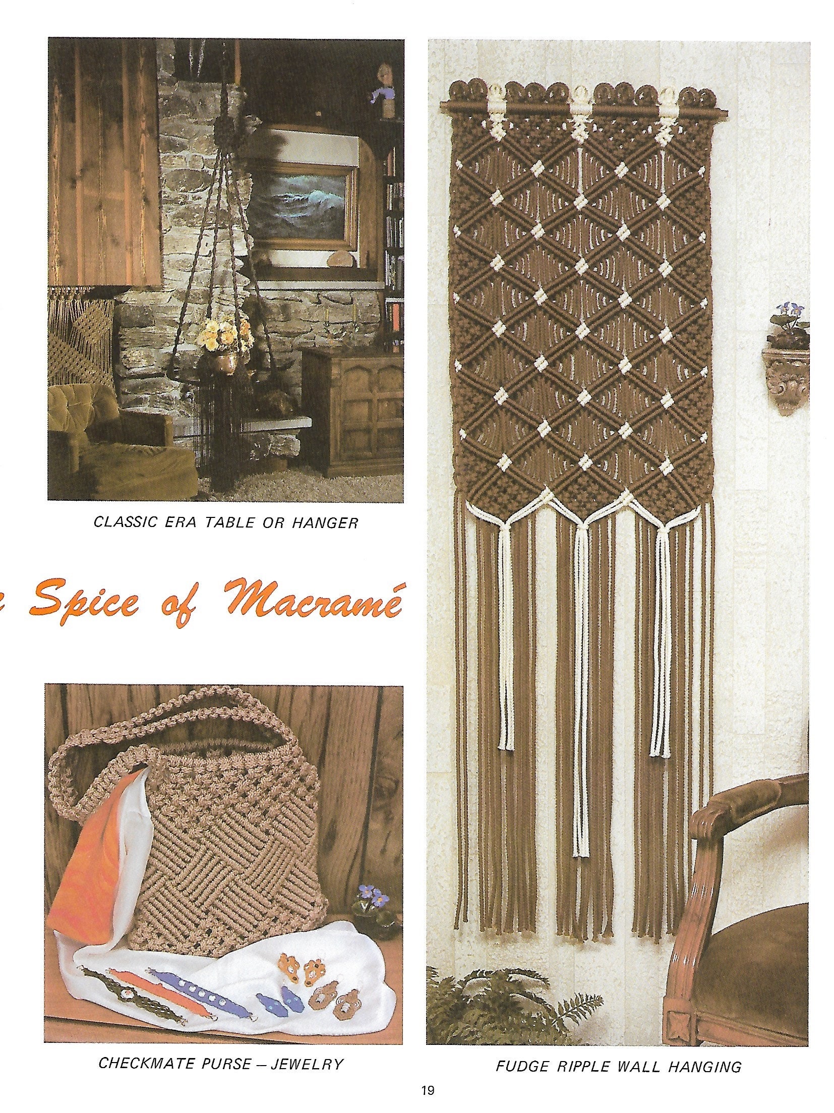 Livre Vintage Années 70 De Macramé – 31 Pages – Modèles De Signes Du Zodiaque