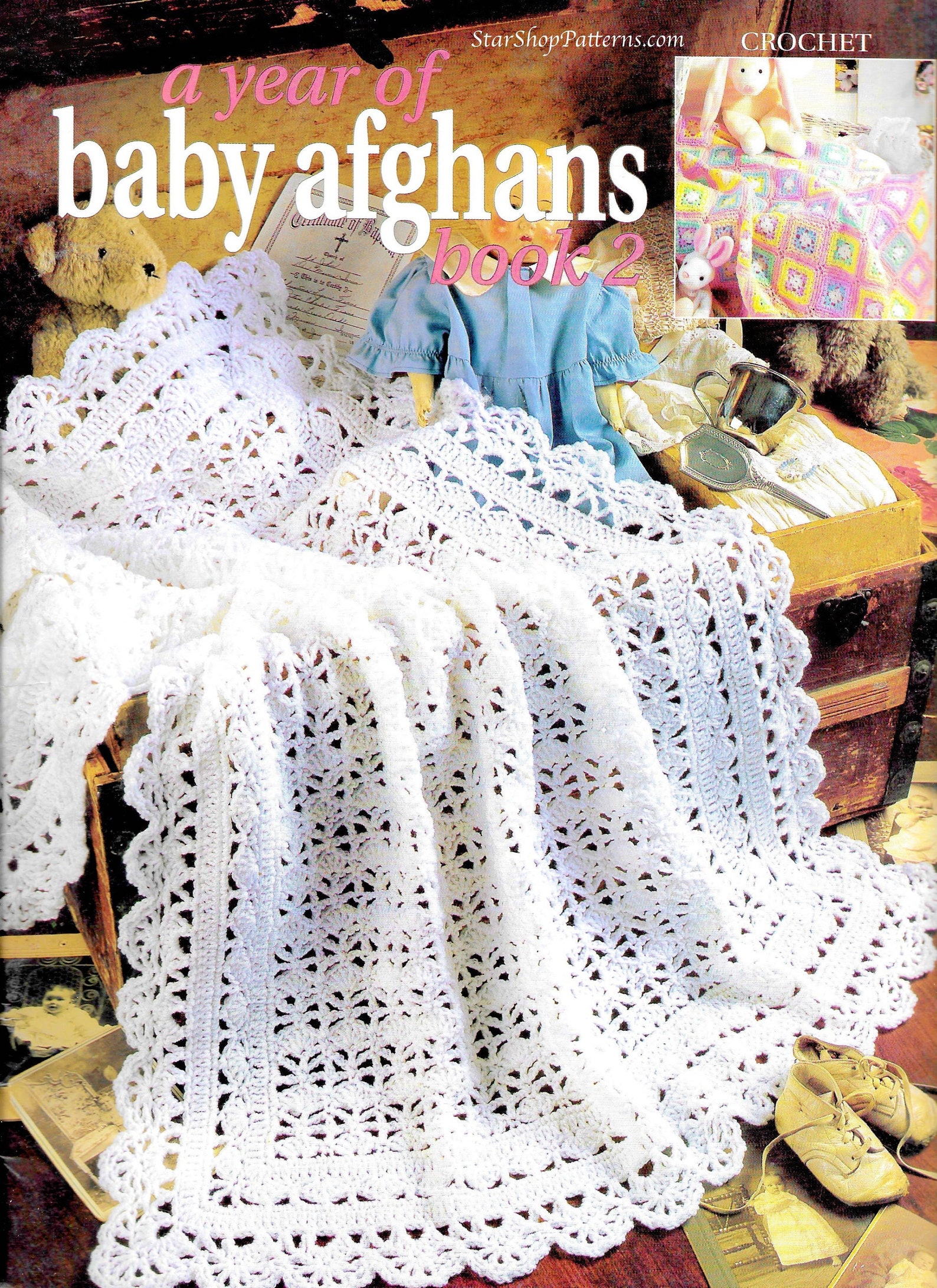 Vintage Crochet Afghan Pattern PDF Book Download Baby Etsy