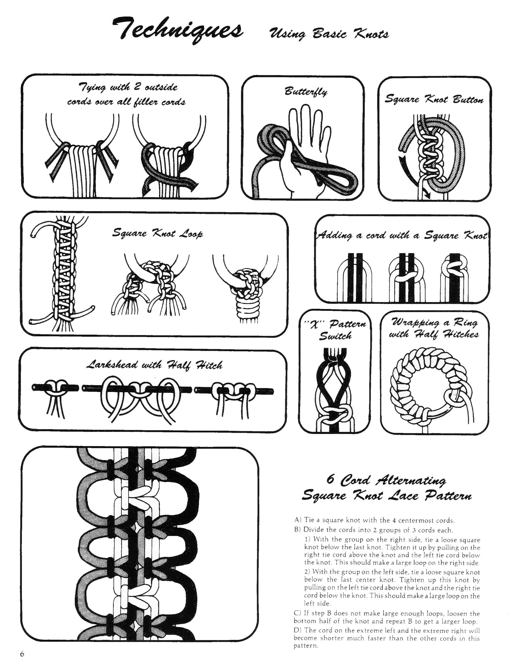 Vintage Macrame Pattern PDF • macrame Elegance VII 7 • 1970s Easy ...