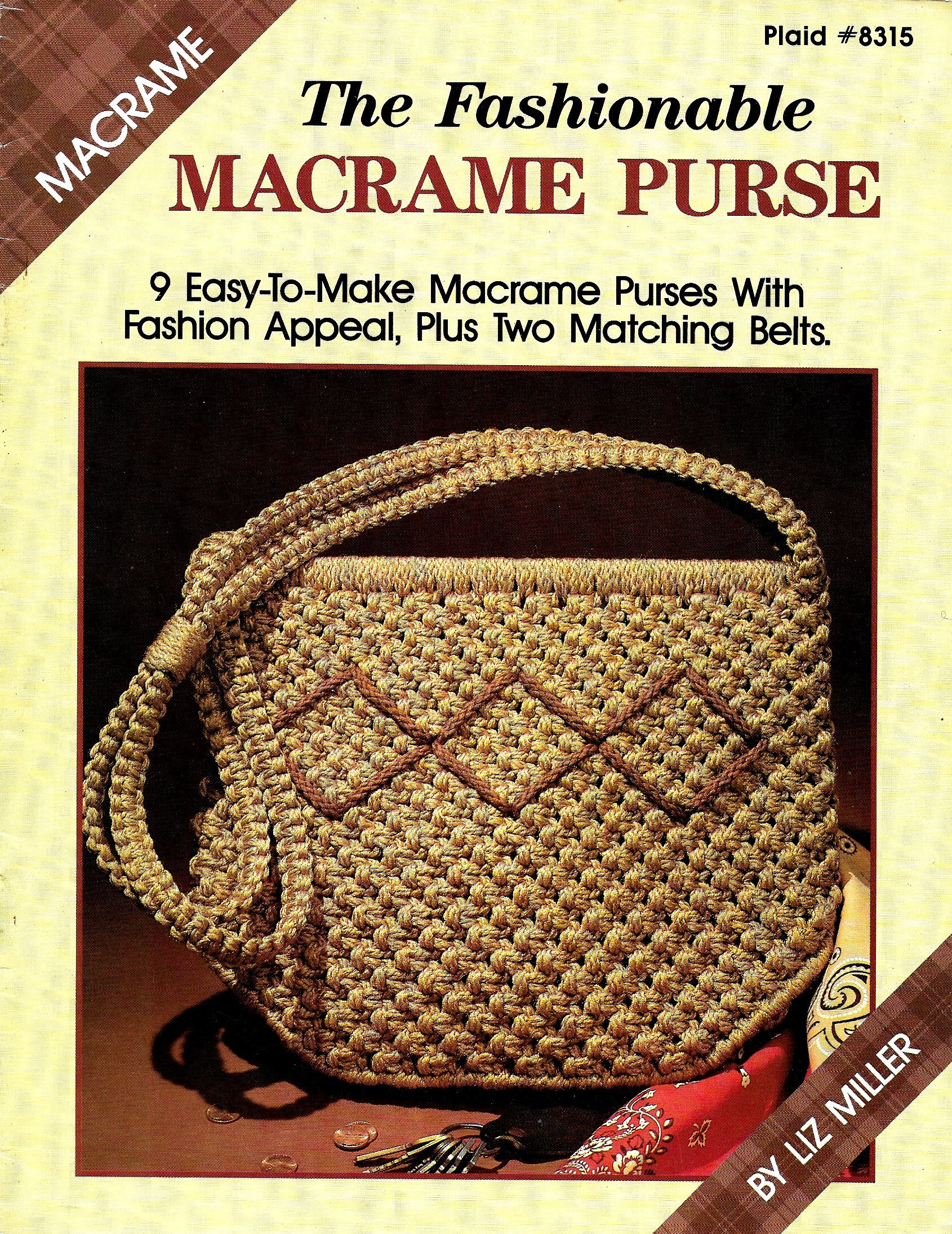 Macrame Purse Pattern Book • 1970s Macrame Bags Handbag Purse Belt • Instruction Macrame Tutorial Pattern Book PDF Download • 70s Vintage