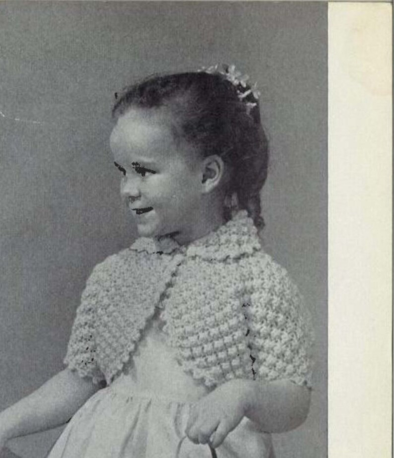 Bubbles Bridal Wedding Flower Girl 1950s Cardigan Shrug Etsy