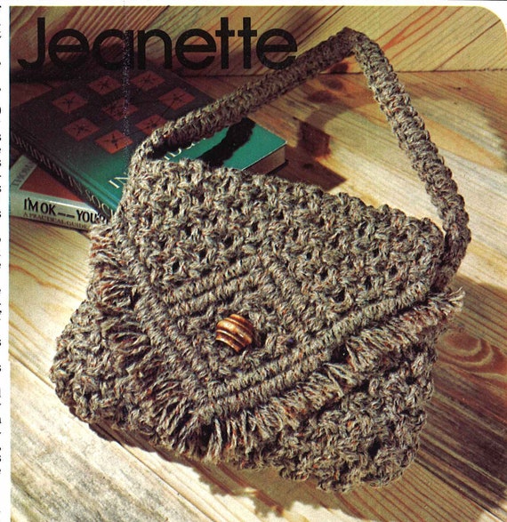 Macramé bag with 2 bobbins of Macramé Cord Fine: video and free pattern