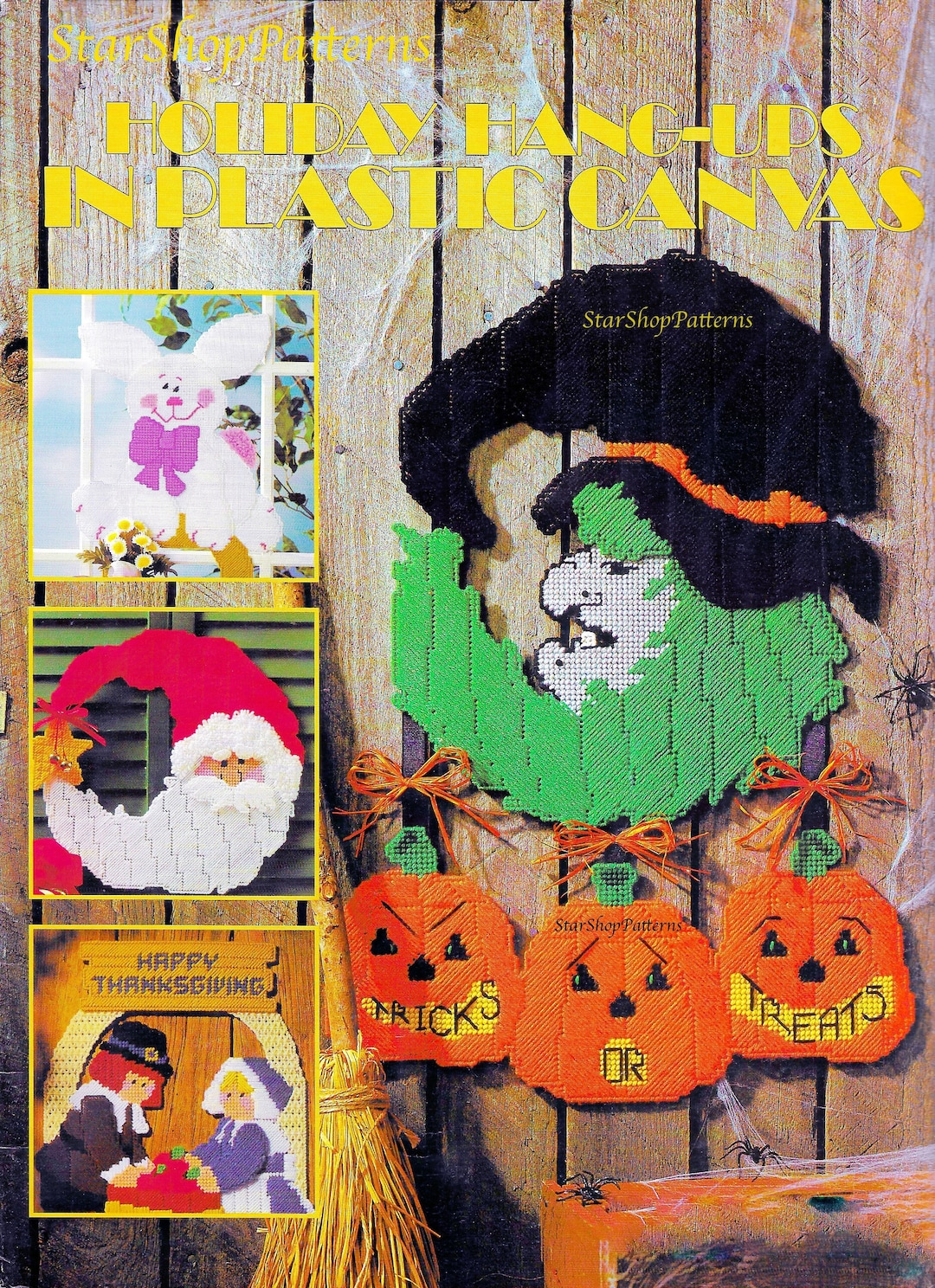 vintage-plastic-canvas-pattern-book-pdf-welcome-christmas-door-pattern-santa-easter-bunny-xmas-holiday-fall-pumpkin-halloween-thanksgiving-etsy