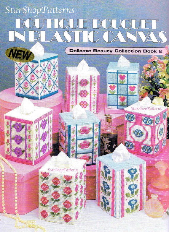 Vintage Plastic Canvas Pattern Book PDF Plastic Canvas Tissue Box