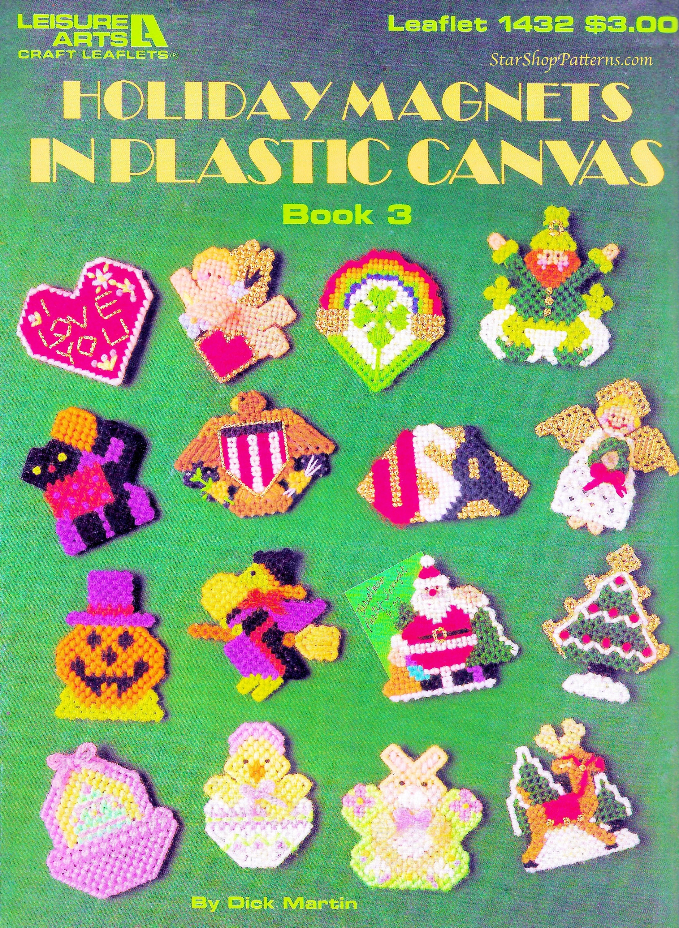 Vintage Plastic Canvas Pattern Book PDF Download Mini Christmas Ornament Plastic  Canvas Pattern Xmas Magnet Santa Snowman Tree Angel -  Canada