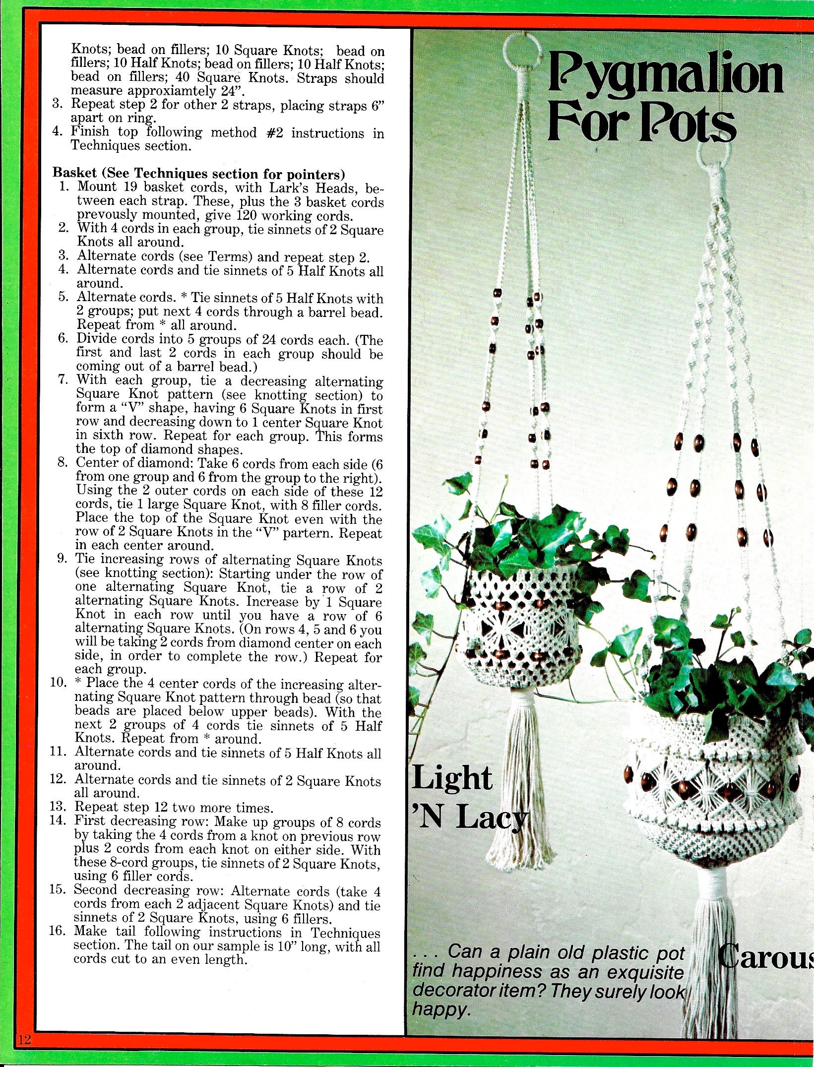 Old Knots New Ideas Book 1970s Southwest Macrame Patterns Purse Wall Art  Macramé Pattern Booklet 70s Vintage Pot Plant Hanger PDF 