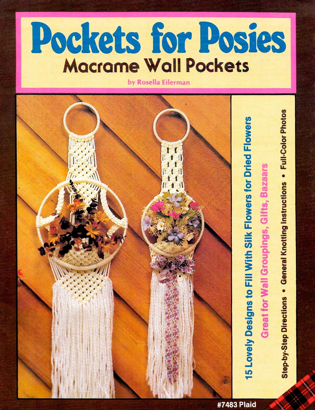 Vintage Macrame Hanging Pattern Book PDF Download small Mini Macrame