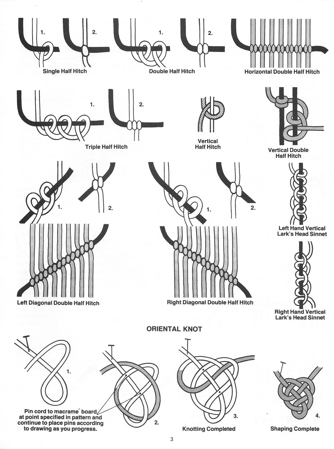Vintage Macrame Pattern Book PDF • owl, Plant Hanger, Curtains, Drapes ...