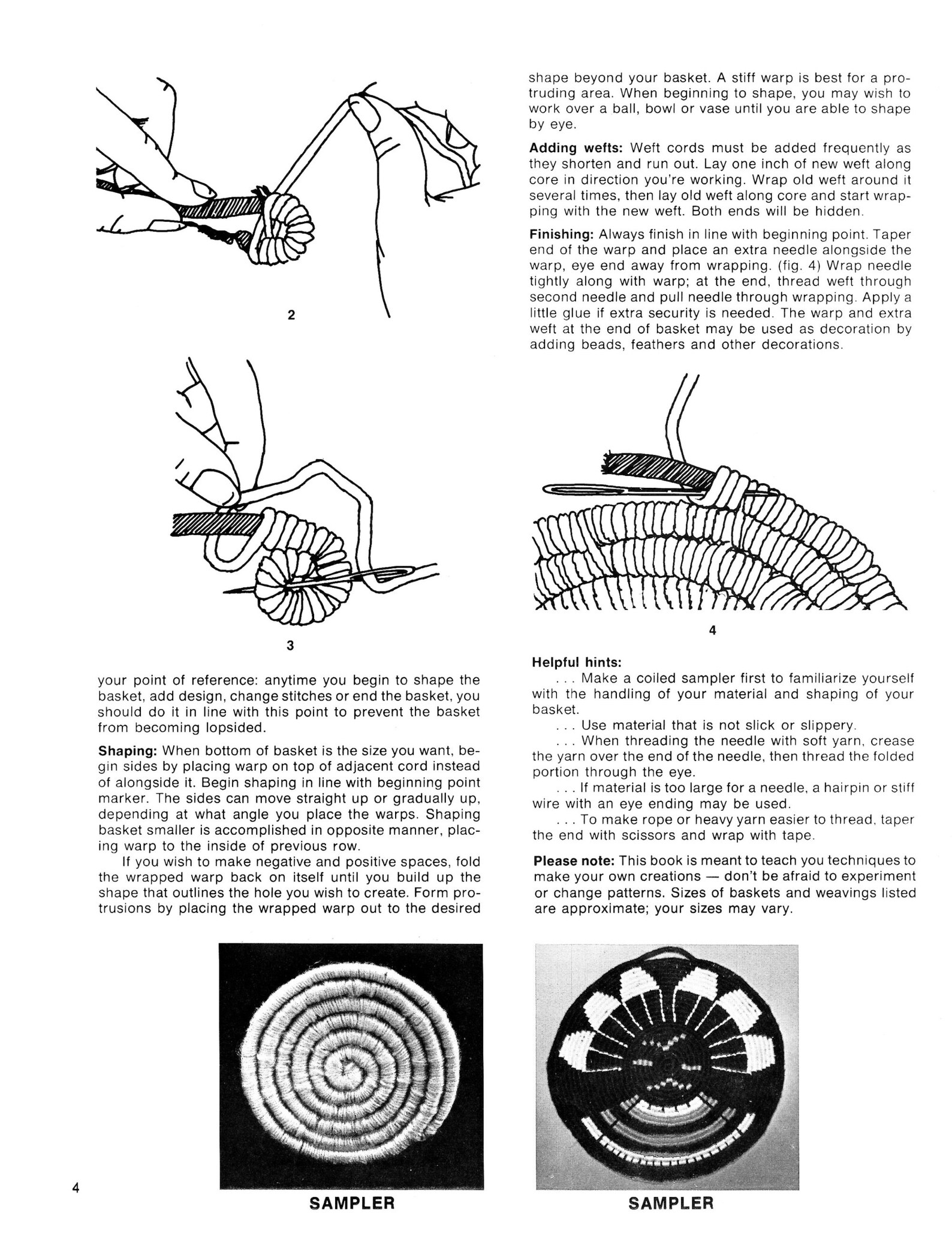 Basket Weaving 1970s Easy Beginner Baskets Making Book Pot Etsy