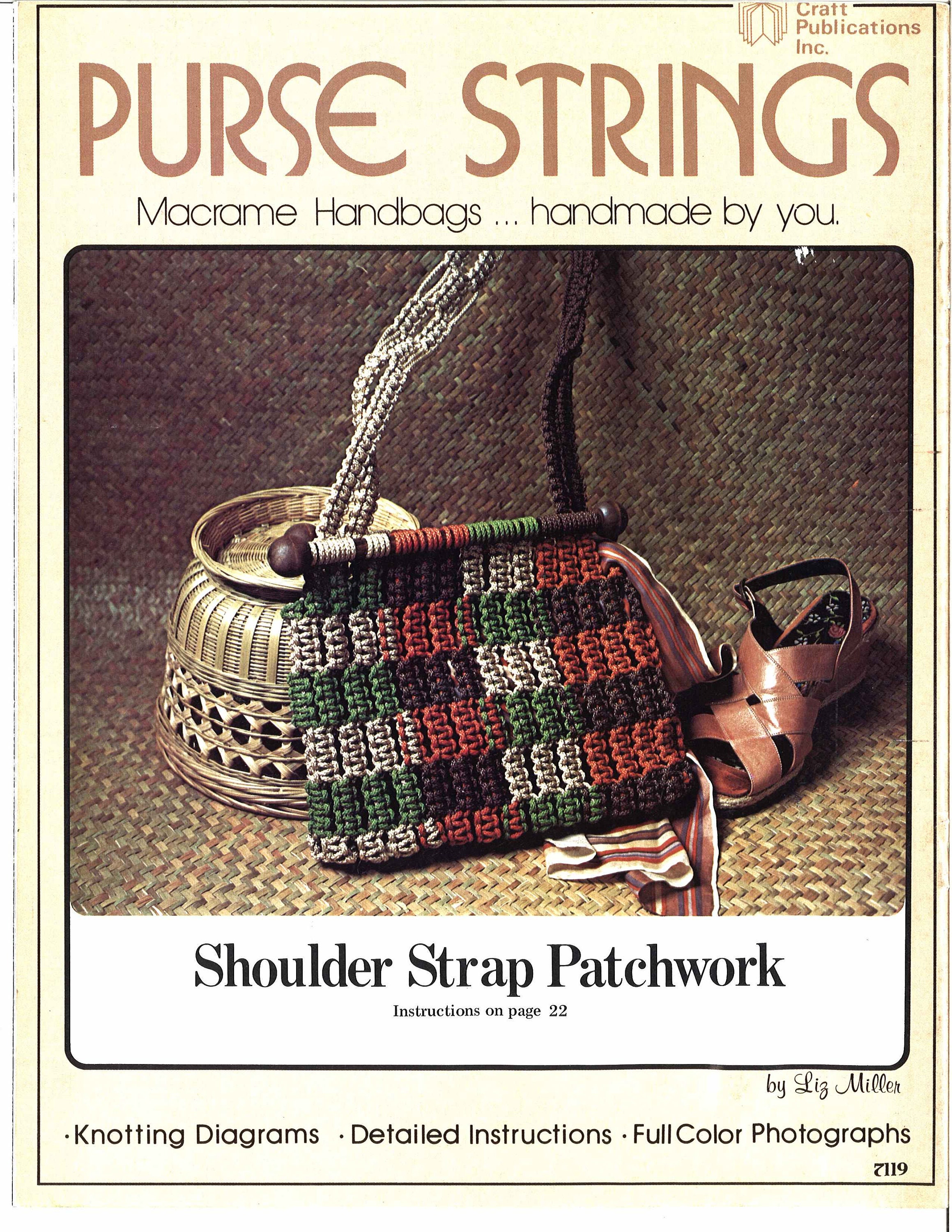 Purse Strings 1970s Macrame Bags Design Handbag Designs Etsy