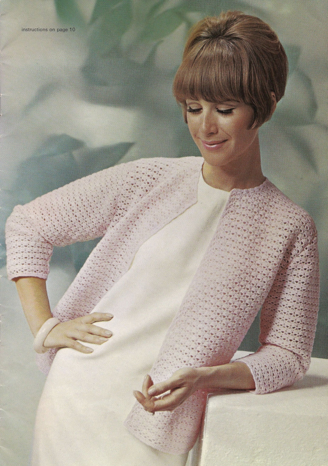 Simply Classic • 1960s Crochet Cardigan Pattern • Vintage