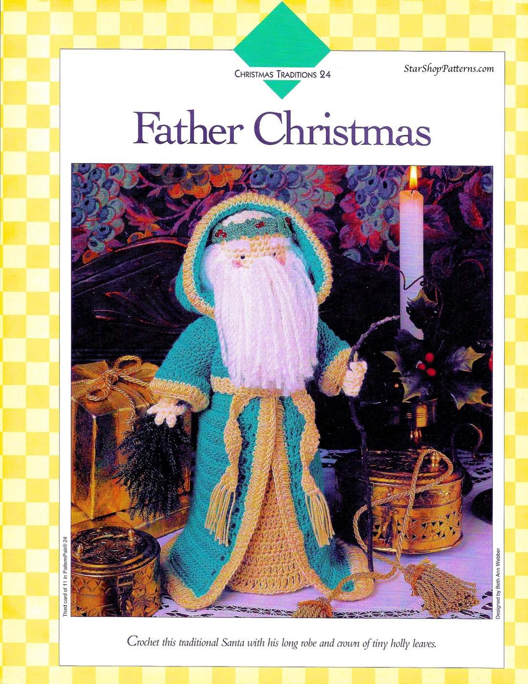 Christmas Crochet Pattern Book PDF Download Father Christmas Santa