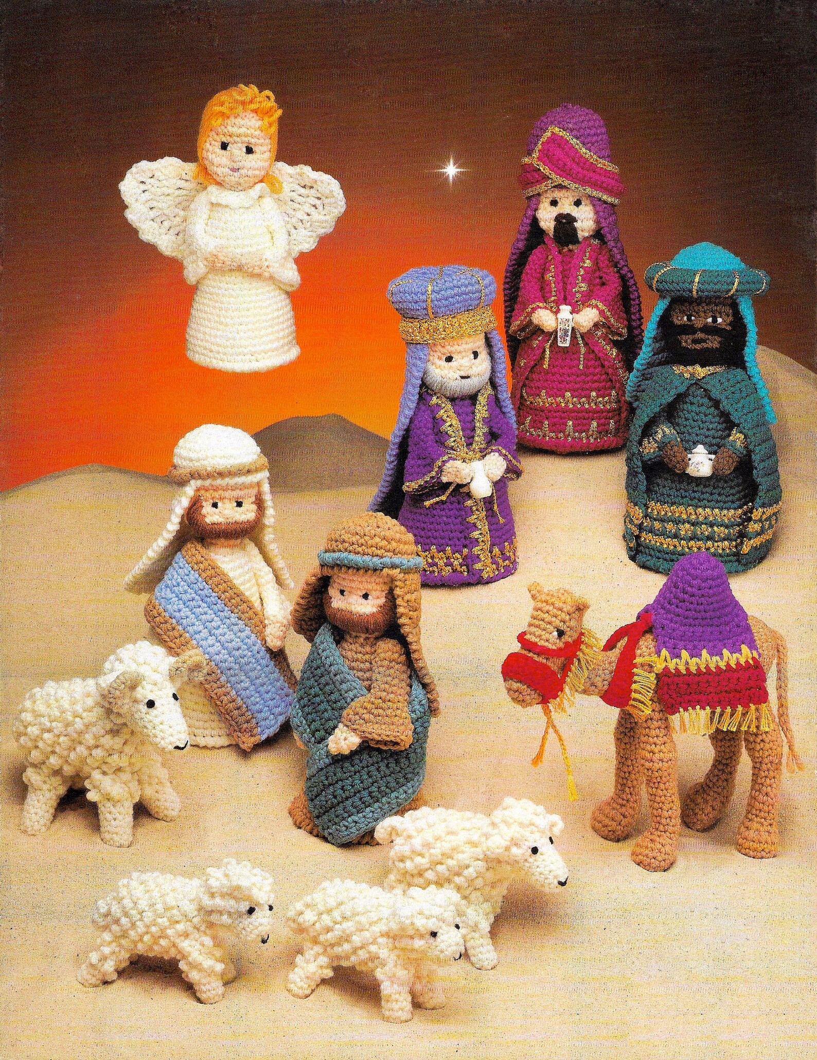 Vintage Crochet Nativity Pattern Book PDF Download Xmas Etsy UK