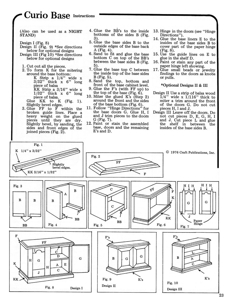 Vintage Miniature Dollhouse Furniture Pattern Book PDF Ebook Etsy